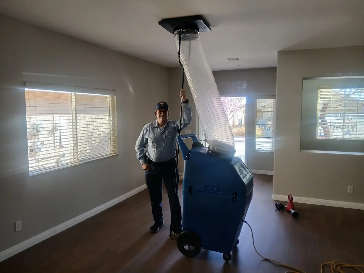 Professional Dryer Vent Cleaning work inside a Mont Belvieu home